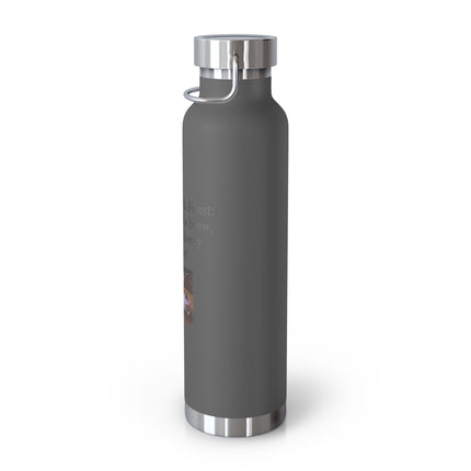 22oz Copper Vacuum Bottle – 'A Lughnasadh Feast' Bread, Brew & Bilberry Mousse Design