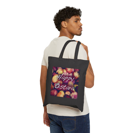 Happy Ostara Tote — Spring Equinox Pagan Canvas Bag