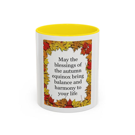 Autumn Equinox Coffee Mug – "May the blessings of the autumn equinox bring balance and harmony to your life"
