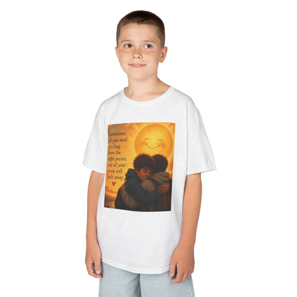 Kids Hug Tee — "Sometimes all you need is a hug" Heartwarming Children's T‑Shirt