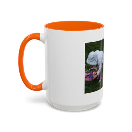15oz Accent Mug – Easter Egg Hunt Quote for Spring Laughs