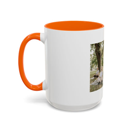 Inspirational Photo Accent Coffee Mug — “Don’t regret growing older. It is a privilege denied to many.”