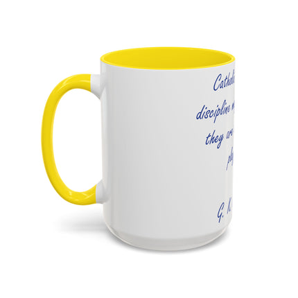 Chesterton Quote Accent Mug – “Walls of a Playground” – 15oz Ceramic