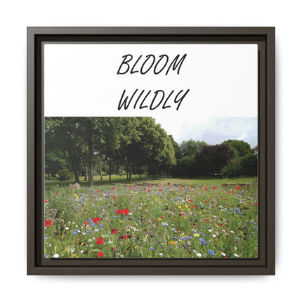 Bloom Wildly Framed Canvas Print — Wildflower Meadow Wall Art