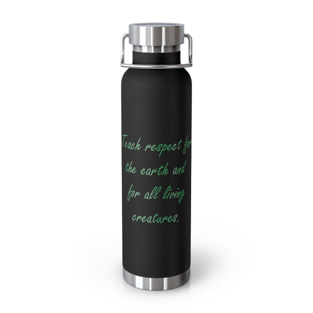 Eco Bottle - Teach Respect for the Earth, Copper Insulated - 22oz