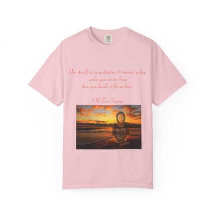 Serene Meditation Quote T-Shirt for Mindfulness Enthusiasts