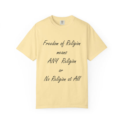 Freedom of Religion Unisex T-Shirt - Comfortable & Statement-Making Tee for All Beliefs