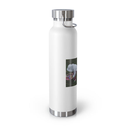 Copper Insulated Water Bottle - 22oz with Easter Design & Humorous Quote