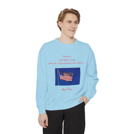 Patriotic Quote Sweatshirt for American Pride