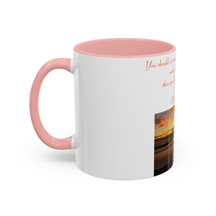 Zen Quote Accent Mug – 11oz Ceramic Cup for Meditation Lovers