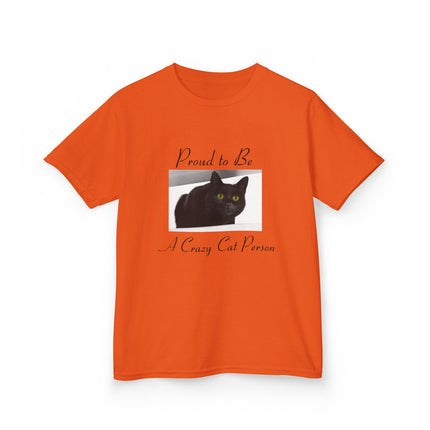 Proud Cat Person Kids Tee – Fun Cotton T-Shirt for Young Cat Lovers