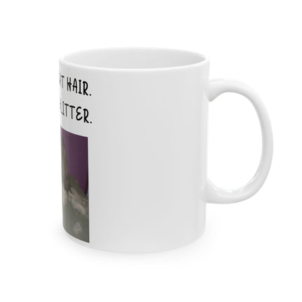Kitty Glitter Mug – 11oz Ceramic Cup for Cat-Loving Sips