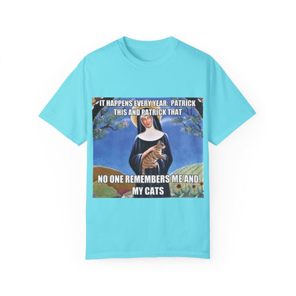 Funny Cat Lover T-Shirt – ‘No One Remembers Me & My Cats’