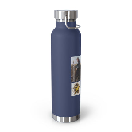 Inspirational Copper Vacuum Insulated Bottle - 22oz - Motivational Design for Adventurers