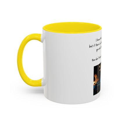 Book Lover Coffee Mug — "You Don’t Have to Burn Down the Library" Accent Mug