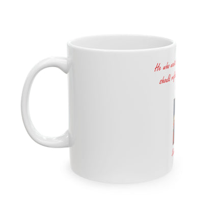 Saint Faustina Passion of Jesus Ceramic Mug — Inspirational Faith Quote (11oz/15oz)