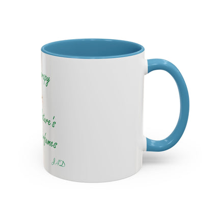 Aromatherapy Coffee Mug - "Mother Nature's Healing Perfumes" Accent Mug (11/15oz)