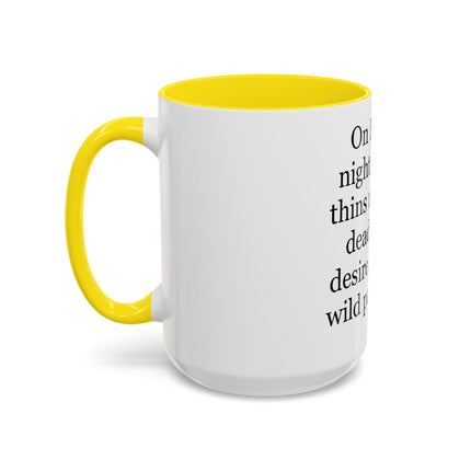 Beltane Quote Coffee Mug — "On Beltane night..." Accent Mug