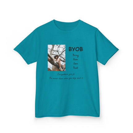 Kids BYOB Tee – “Bring Your Own Book” – Heavy Cotton T-Shirt