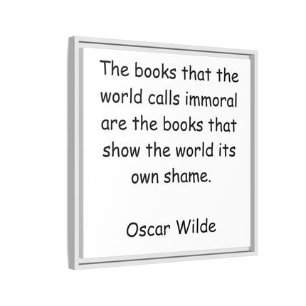 Oscar Wilde Quote Matte Canvas Print — Framed Literary Wall Art
