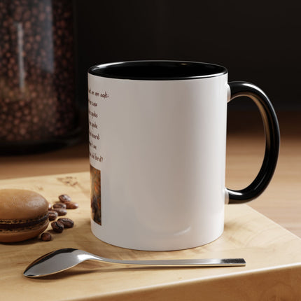 Owl Poem Accent Coffee Mug – Rustic Wildlife Quote Mug (11/15oz)