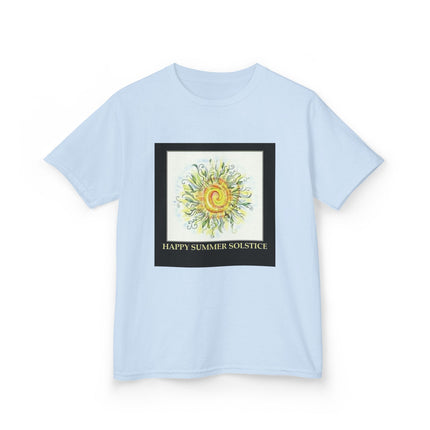 Kids Summer Solstice Tee - Happy Sun Design for Celebrations