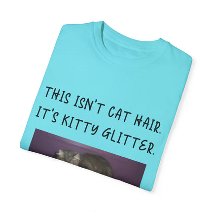 Kitty Glitter T-Shirt – Unisex Cat Lover Tee with Playful Quote