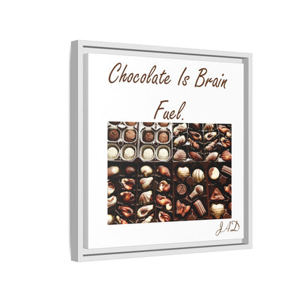 Chocolate Is Brain Fuel Canvas Print