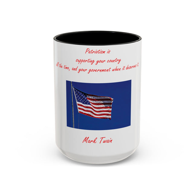 Mark Twain Quote Mug – 15oz Patriotic Accent Mug