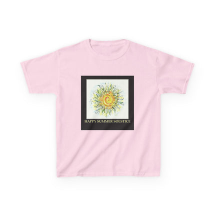 Kids Summer Solstice Tee - Happy Sun Design for Celebrations