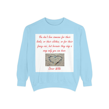Unisex Sweatshirt – Heartfelt Oscar Wilde Quote