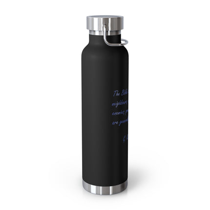 Chesterton Quote Bottle – 22oz Insulated Flask for Faith & Humor