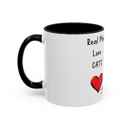 Real Men Love Cats Coffee Mug – 11oz Accent Mug