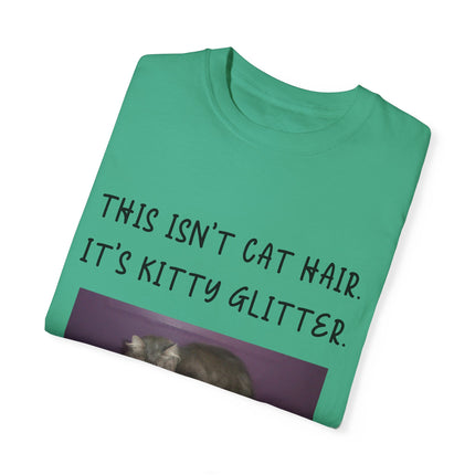 Kitty Glitter T-Shirt – Unisex Cat Lover Tee with Playful Quote