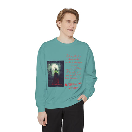 Blessed Be The Witches Sweatshirt - Unisex Garment-Dyed Style