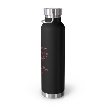 22oz Insulated Bottle – “Sex and Religion” Quote – Copper Vacuum