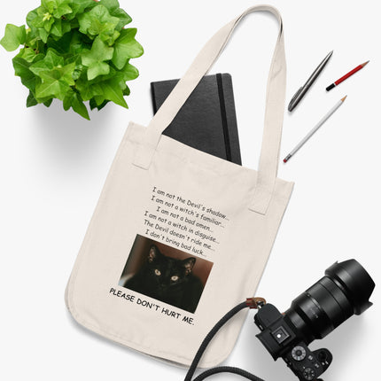 Black Cat Organic Tote – Thoughtful Design – Eco-Friendly Bag