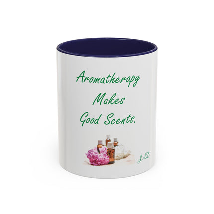 Aromatherapy Makes Good Scents Accent Coffee Mug — Essential Oil Gift