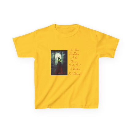 Mystical Kids Tee – “As Above, So Below” Inspirational Design