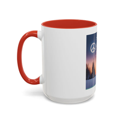 Coffee Mug — "All I Want for Christmas Is Peace" Holiday Peaceful Winter Scene