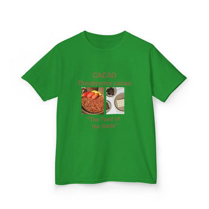 Cacao Kids Cotton Tee – “Food of the Gods” Graphic Shirt