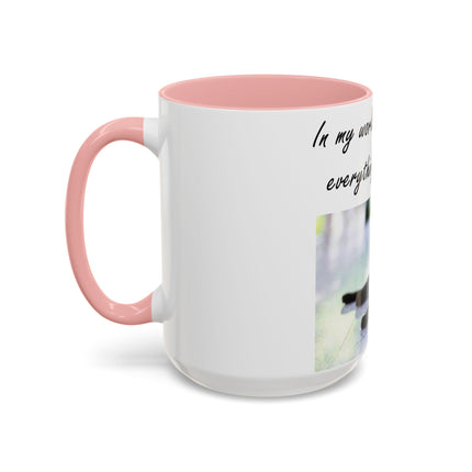 Black Cat Accent Ceramic Mug – “A Cat Makes Everything Better” – 15oz
