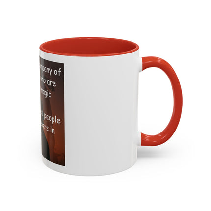 Magic & Happiness Quote Coffee Mug – "I prefer the company of happy people who are believers in magic"