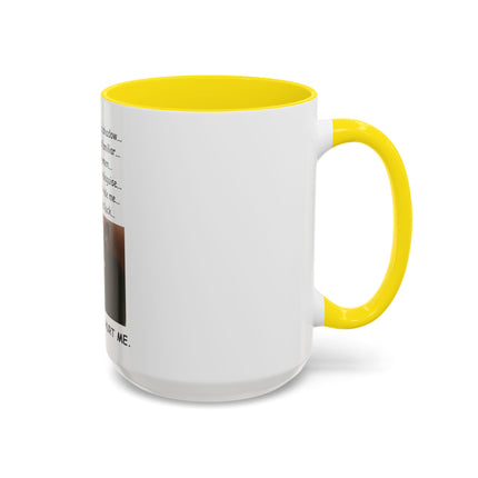 Black Cat 'Please Don't Hurt Me' Accent Coffee Mug – Dispelling Superstitions Gift