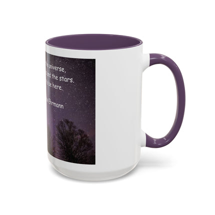 Inspirational Starry Night Coffee Mug — "You are a child of the universe" Quote