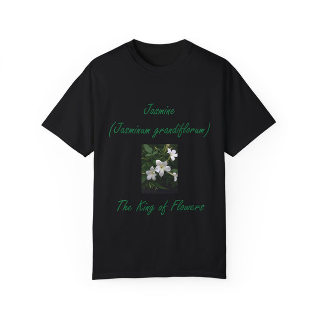 Jasmine Flower Tee – King of Flowers, Unisex Garment-Dyed