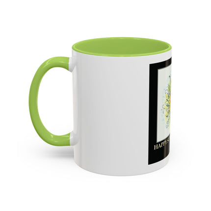 Happy Summer Solstice Coffee Mug — Sun Illustration Accent Mug (11/15oz)