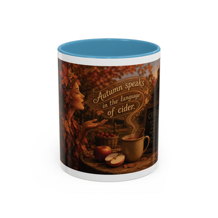Autumn Speaks Coffee Mug — Fall Cider Rustic Accent Mug