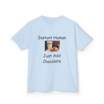 Instant Human Kids Tee – Funny Chocolate Shirt for Sweet Personalities