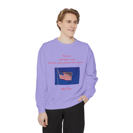 Patriotic Quote Sweatshirt for American Pride